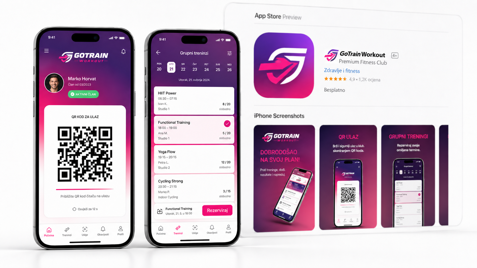 GoTrain mobilna aplikacija